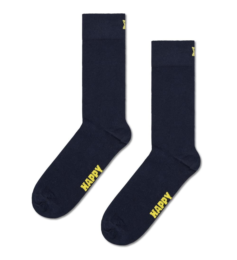 Happy Socks Solid Sock Socken in Blau