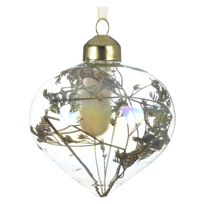 Christbaumkugel - Schleierkraut - aus Glas - Ø = ca. 8 cm - 1 Stück