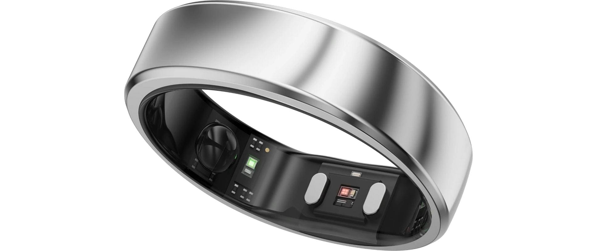 Smart Ring Gen 2 Air Grösse 9 Silber<br>Ultradünner Smart Ring mit Gesundheitsüberwachung
