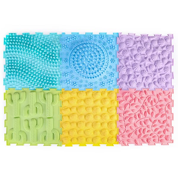 Taktile matter - Sett med 6 stk