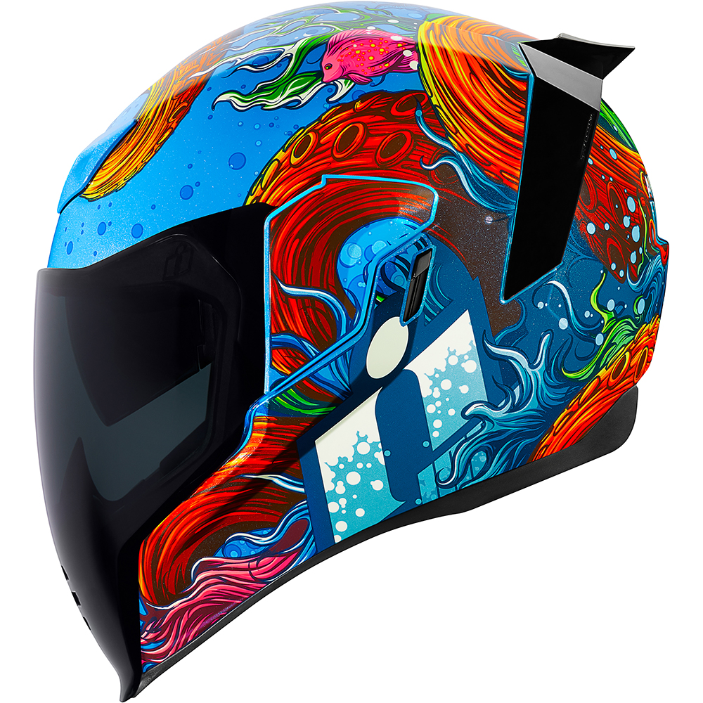 Icon - Casque Airflite Inky Bleu / Multicolore