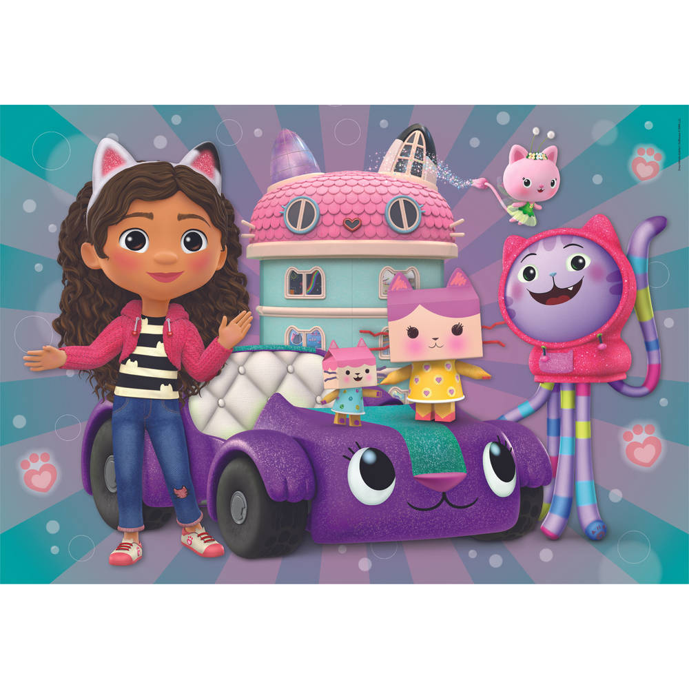 Clementoni Gabby’s Poppenhuis puzzelset - 2 x 20 stukjes