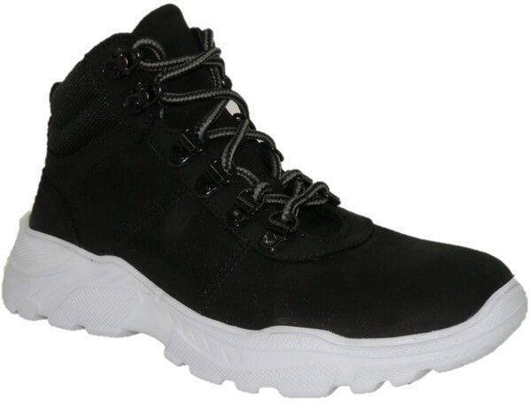 Track Style - Veterboots - Zwart - Leer