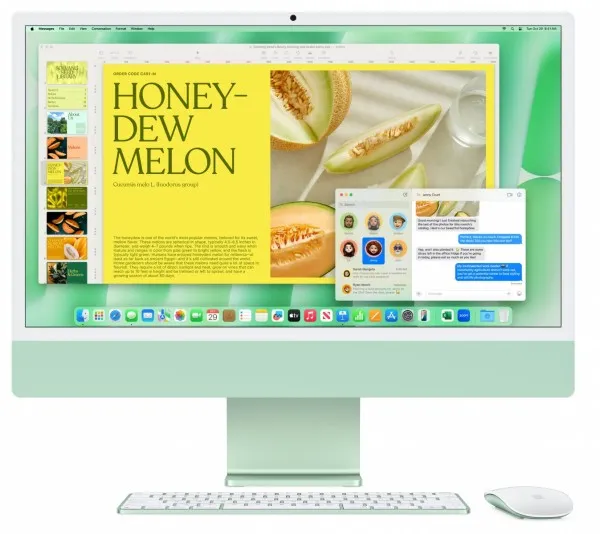 Apple iMac with 4.5K Retina display - Alt-i-én M4 - RAM 16 GB - SSD 256 GB - Apple M4 10-core - Gigabit Ethernet, IEEE 802.11ax (Wi-Fi 6E), Bluetooth 5.3 - macOS Sequoia 15.0 - skærm: LED 24