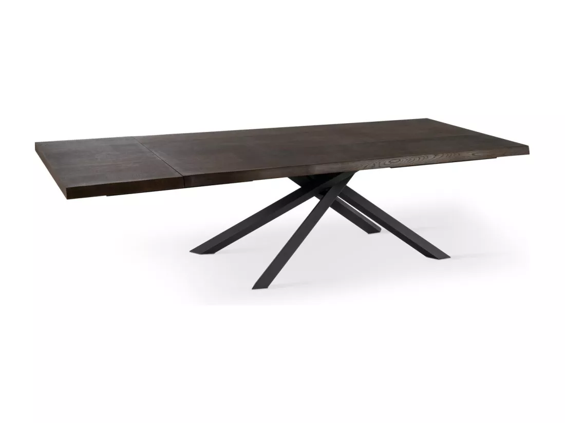 Spike Table Extensible (160/240 x 90 cm) en Frêne Noir