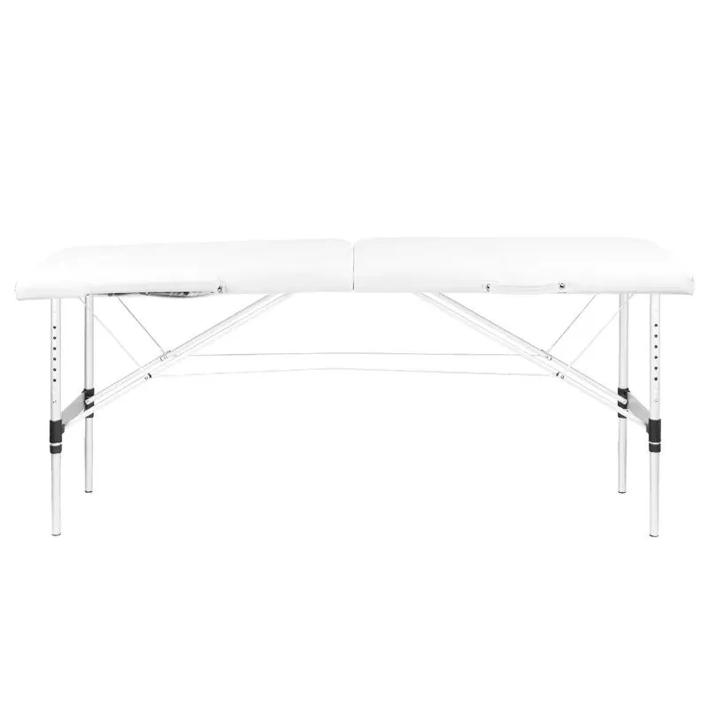 Activeshop sammenklappelig massagebriks 2-delt, aluminium, model Comfort Activ FIZJO, hvid