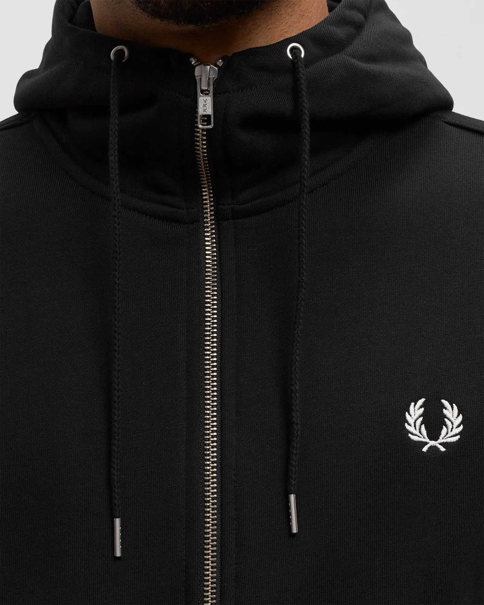 Fred Perry HOODED ZIP THROUGH SWEATSHIRT