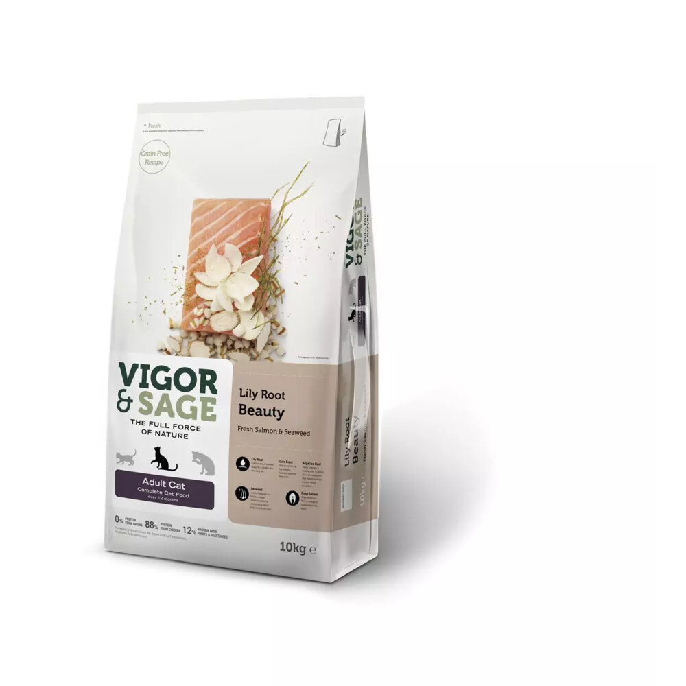 Vigor & Sage Kattenvoer Beauty Lily Root10 kg