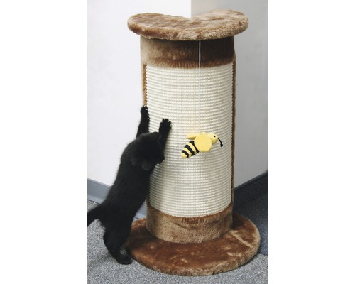 Krabpaal Hoek met bij aan lint 56x31x58 cm bruin