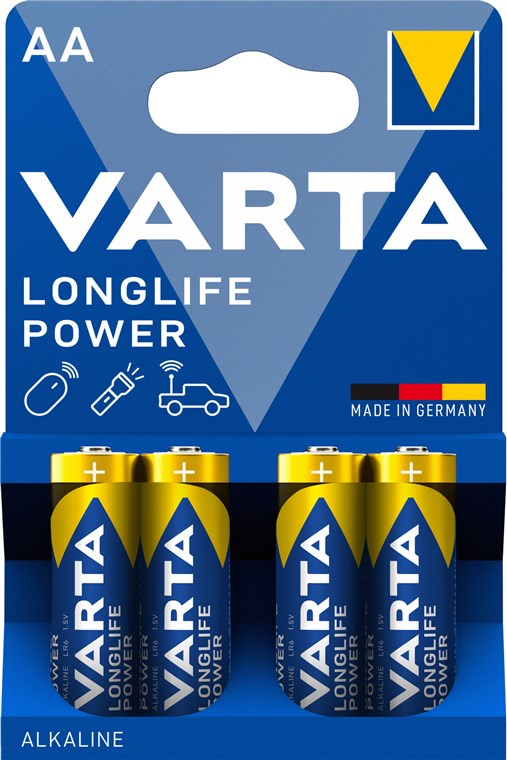 (4er Set) AA LR6 (4906) Longlife Power Alkaline Batterie 1.5V