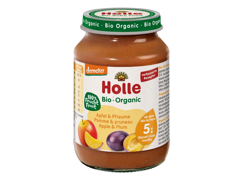 HOLLE Früchte Holle Apfel & Pflaume 190 g Gläschen Apfel & Pflaume