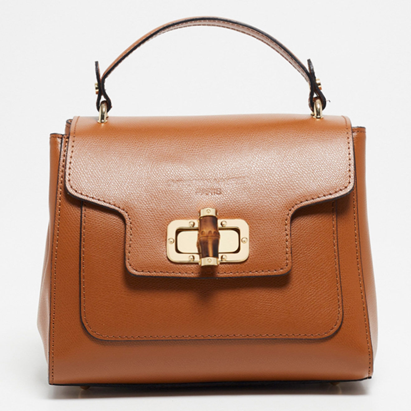 Christian Laurier Sac à main en Cuir Tia camel/brun - 28x22x11 cm
