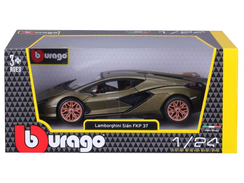 BBurago Lamborghini Sian FKP 37 Grün 1:24 Sammlermodell im Massstab 1:24