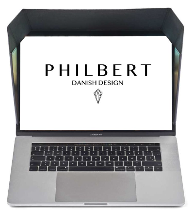 Philbert - Sun Shade & Privacy Hood Universal 15-16'' Ultra Slim, White