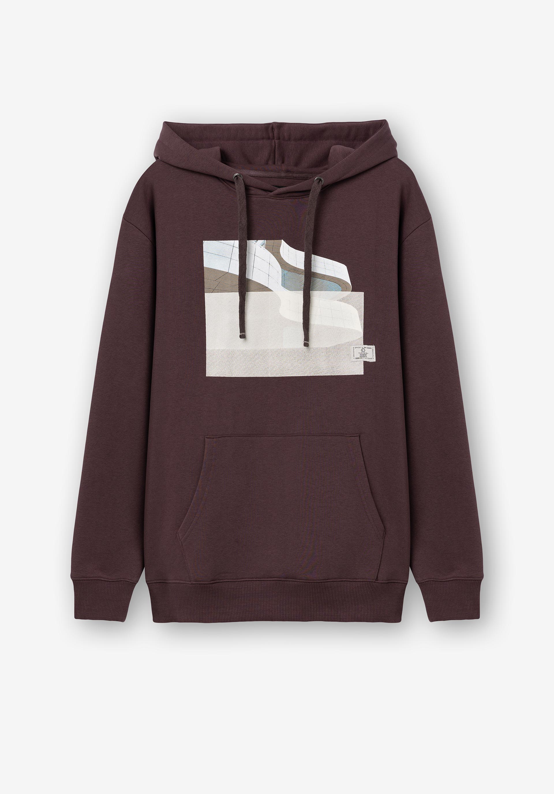 Hoodie com Estampado Frontal