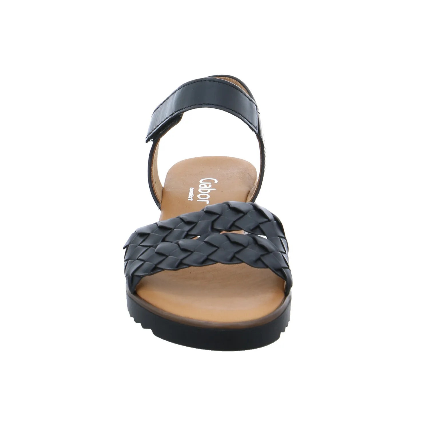 GABOR Sandalette Schwarz Leder