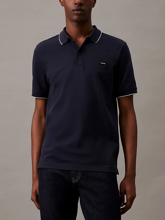 Camisa polo slim piqué