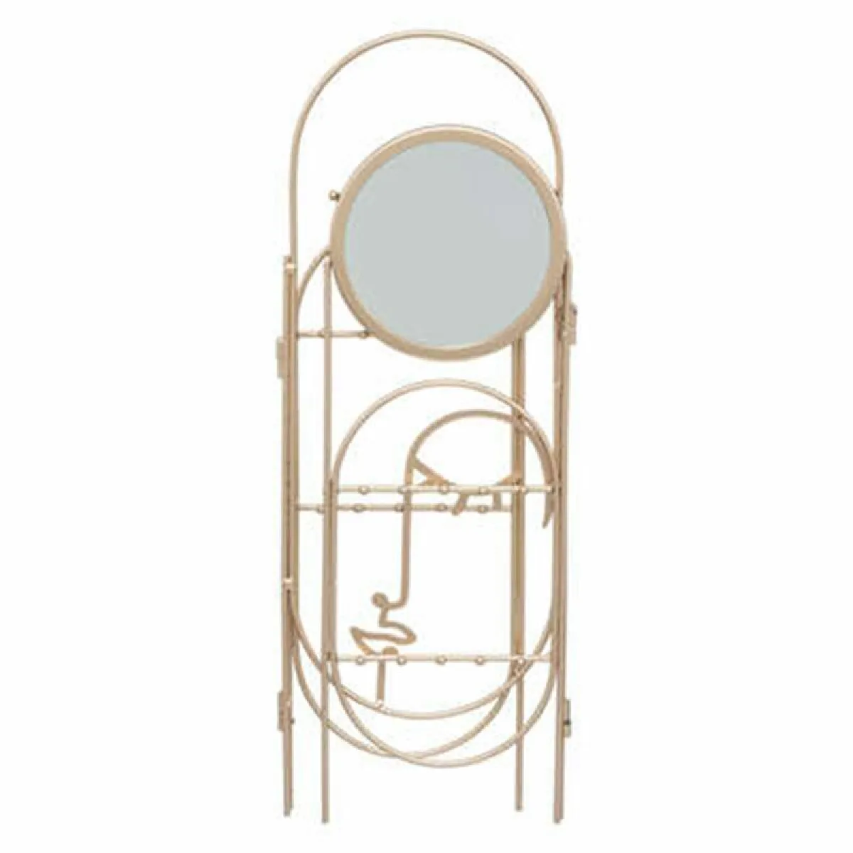 Porte-Bijoux Déco Fresh Vibes 40cm Cuivre