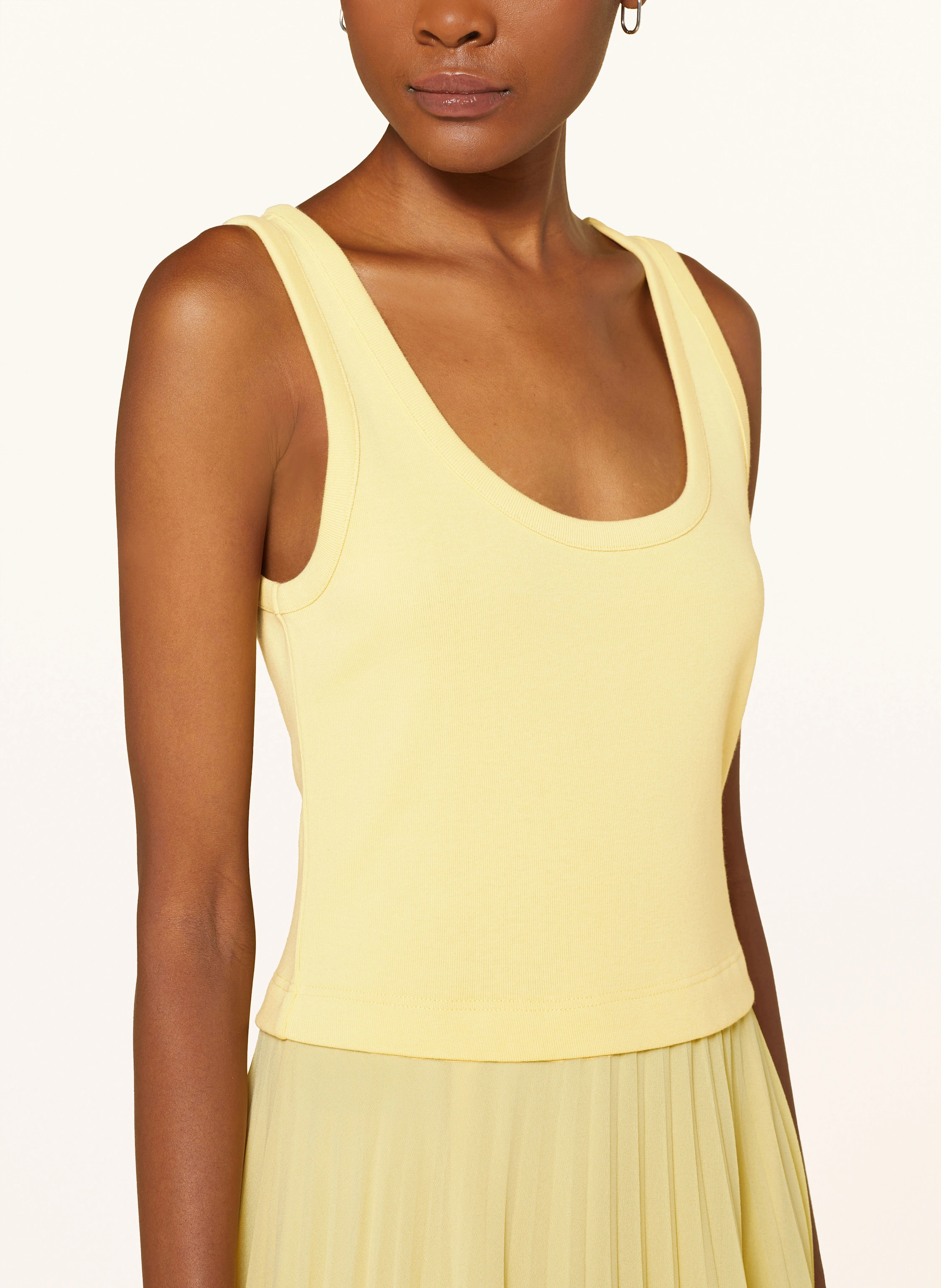 CLAUDIE PIERLOT Kleid im Materialmix mit Plissees