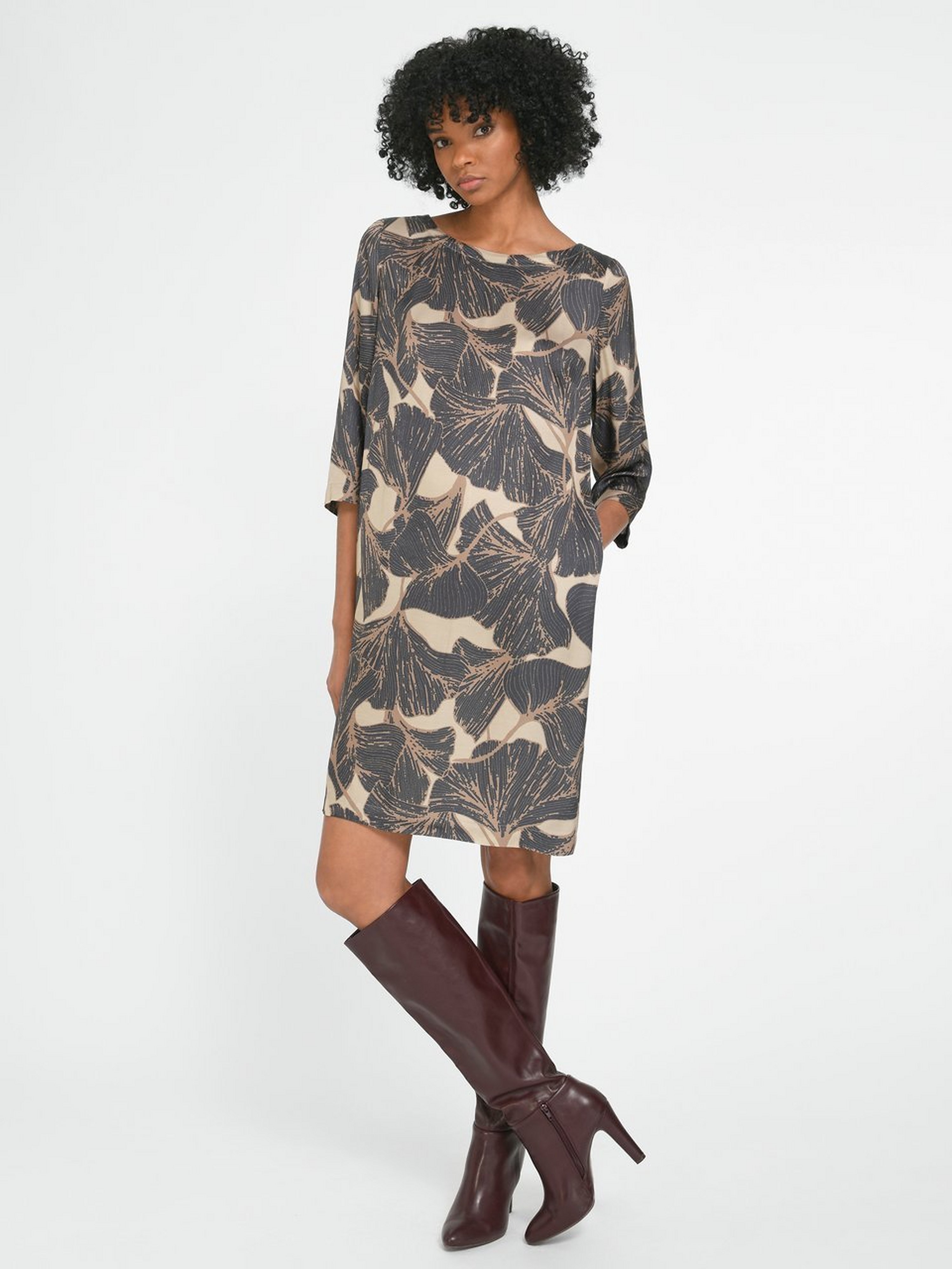 Kleid mit 3/4-Arm