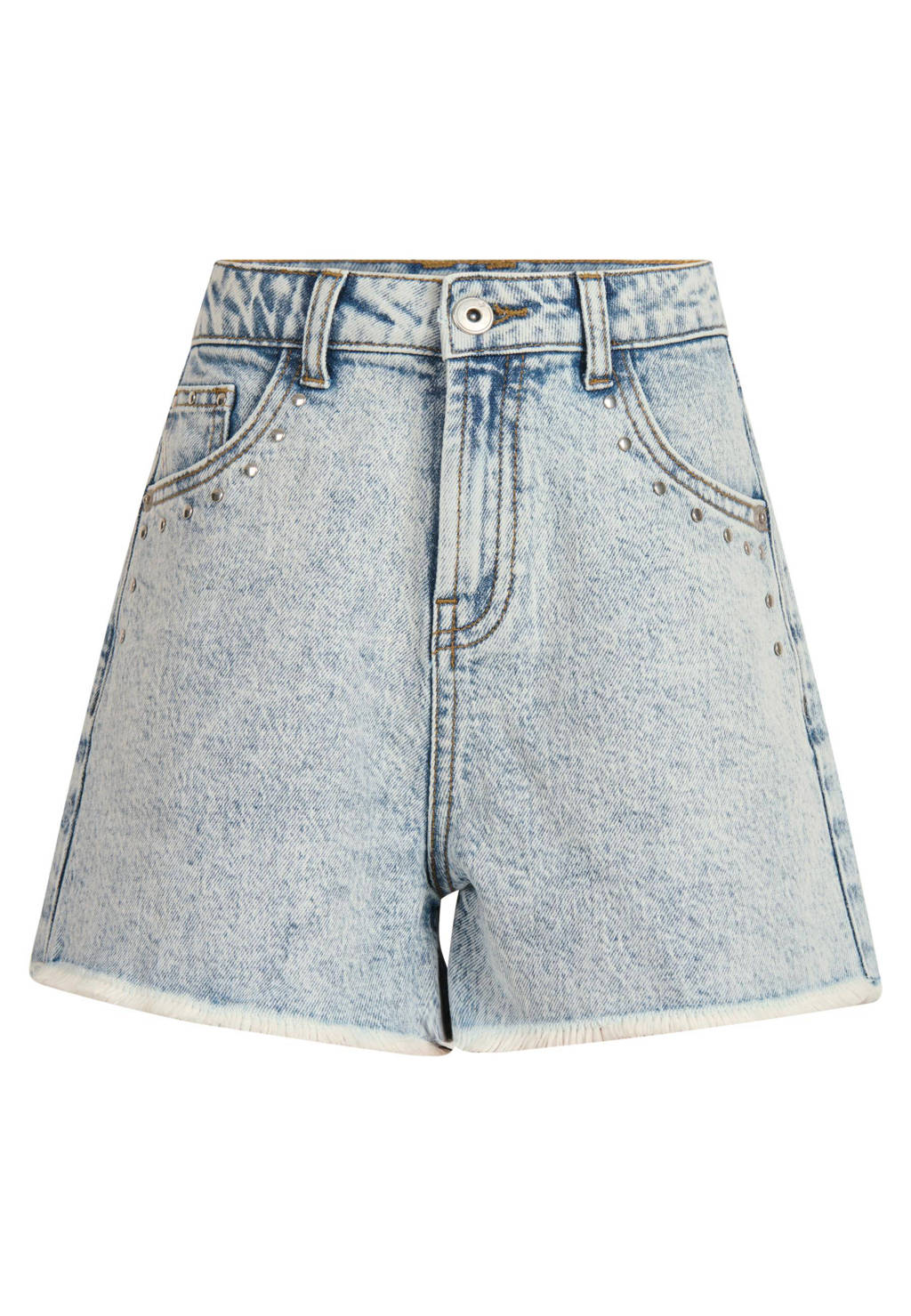 Shoeby regular fit denim short light blue denim bleached