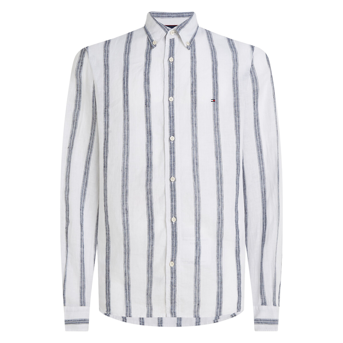 TOMMY HILFIGER<br>Camisa em linho listrado