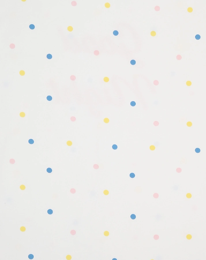 Kurzarm-Nachthemd MULTICOLOURED DOTS in weiß/rosa