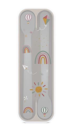MEPAL Set fütterlöffel mio 2 stück - sunshine & rainbow