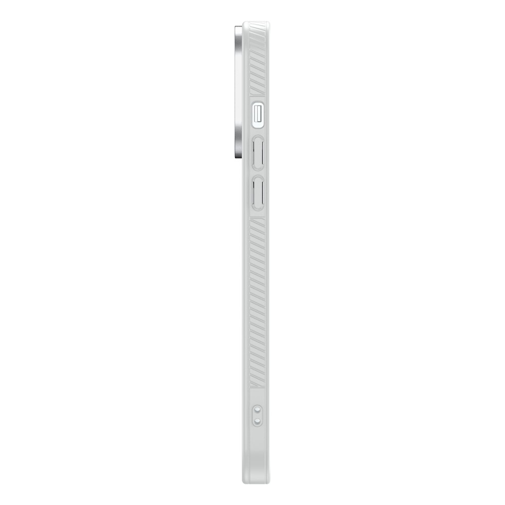 iPhone 13 Pro Hybrid Hardcase Hülle TPU Bumper Anti-Fingerprint   Acryl Rückseite - Weiss / Transparent