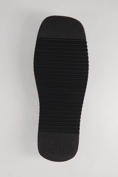 Leder-Pantolette, Mules, Echtleder, Plateau-Sohle, Weite H