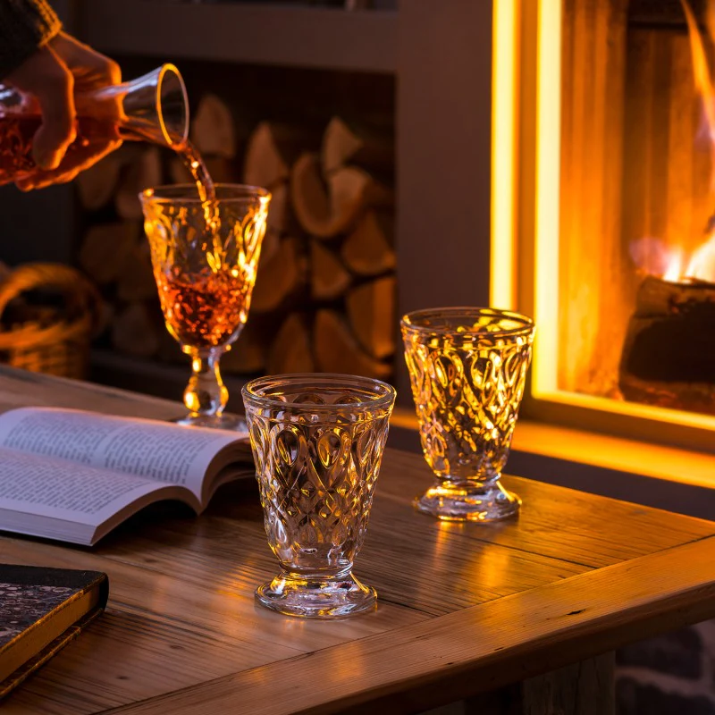 Lot de 6 verres à vin, LYONNAIS La Rochère