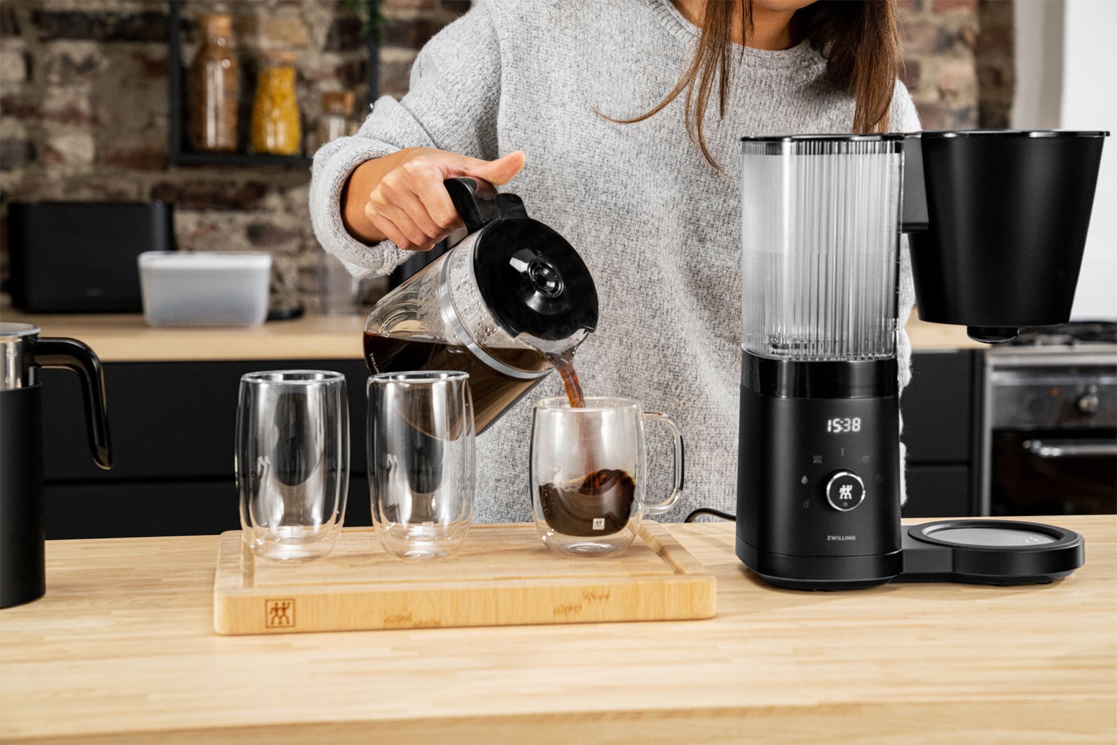 ZWILLING Filterkaffeemaschine ENFINIGY 1,5 Liter schwarz