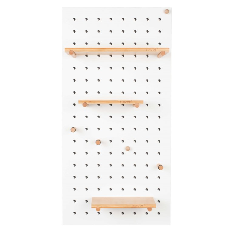Zuiver Pegboard Bundy wanddecoratie  wit