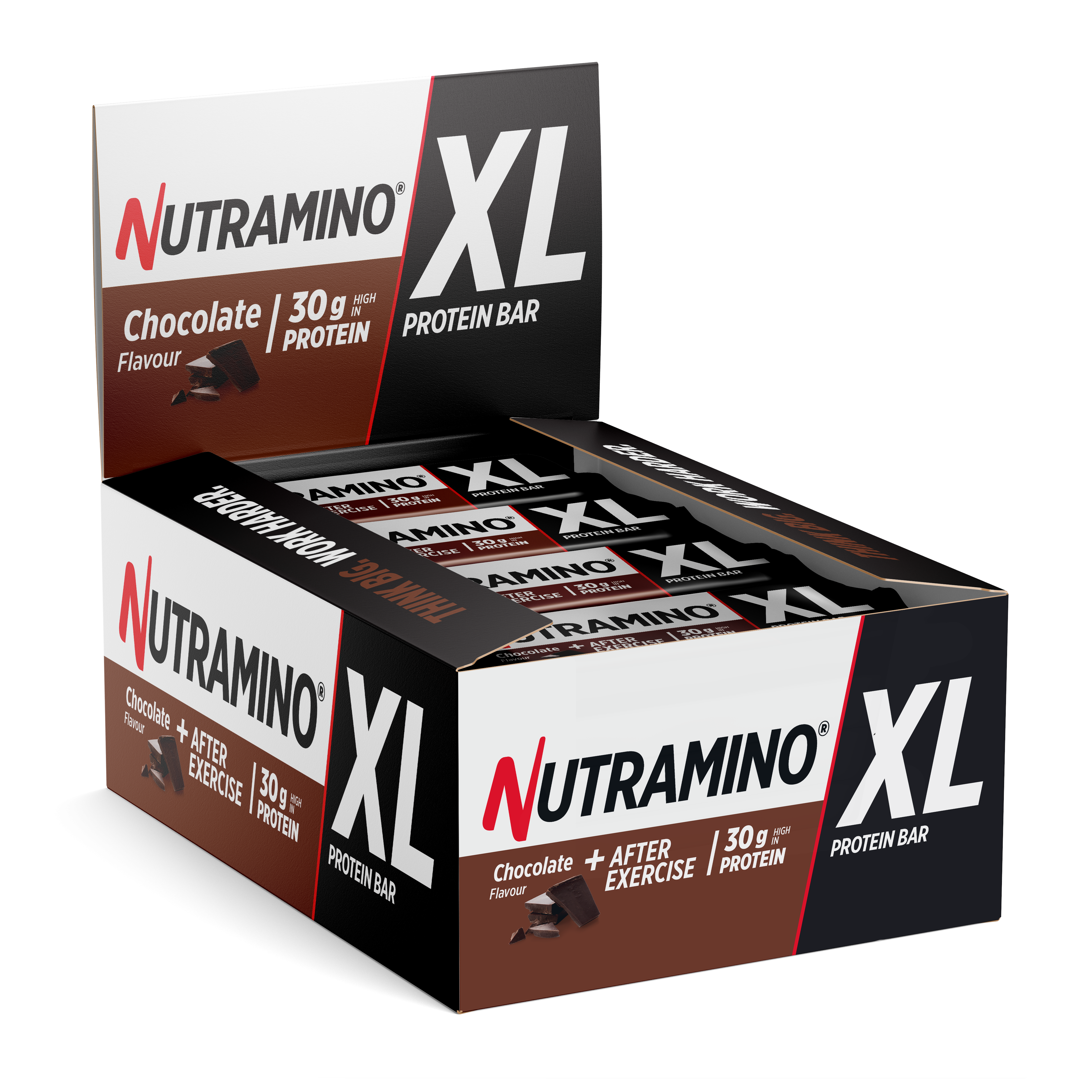 Nutramino XL Protein Bar - 16x74g - Double Chocolate
