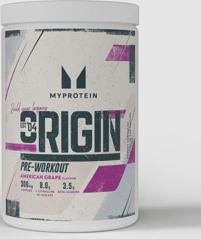 Origin Pre-Workout - 30servings - American Grape