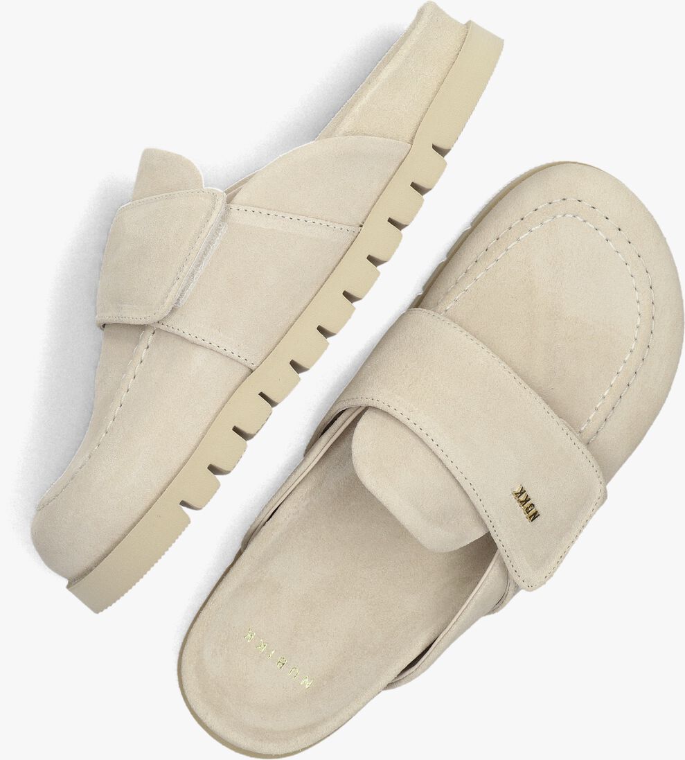 NUBIKK beige nubikk slippers teddy montana