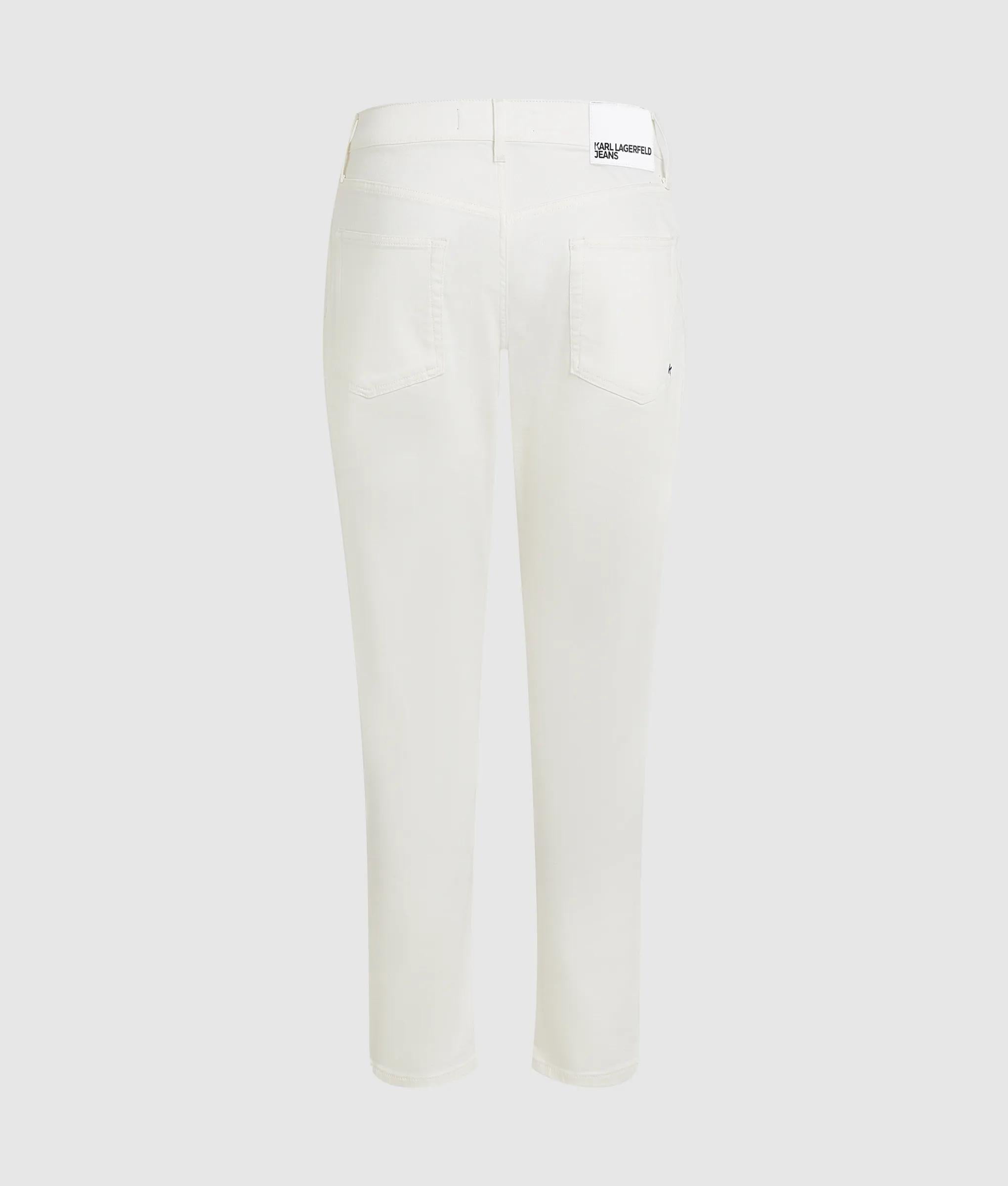 Wit smal toelopende jeans
