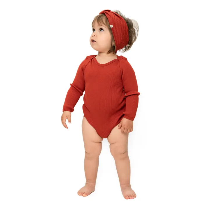 Minimalisma Headband en Soie Bi | Rouge