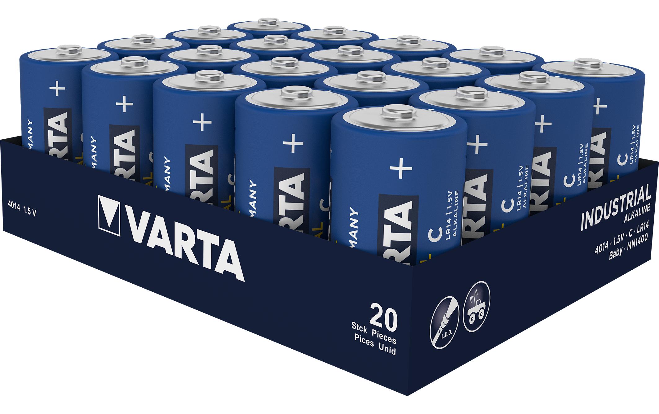 Batterie Industrial C , 20 StückC-Batterien (1,5 V) im 20er-Karton