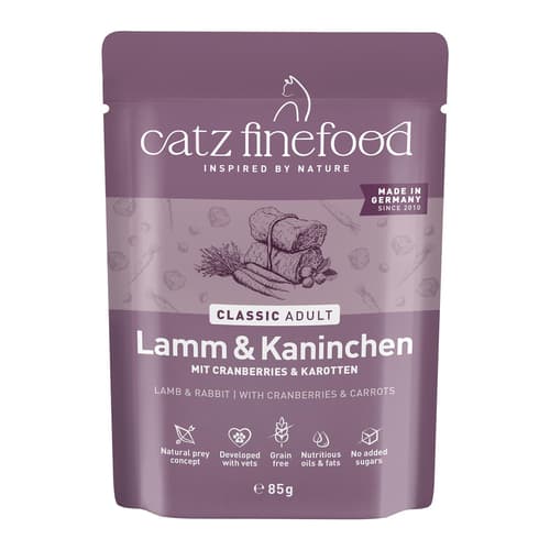 catz finefood CLASSIC Lamm & Kaninchen 85g