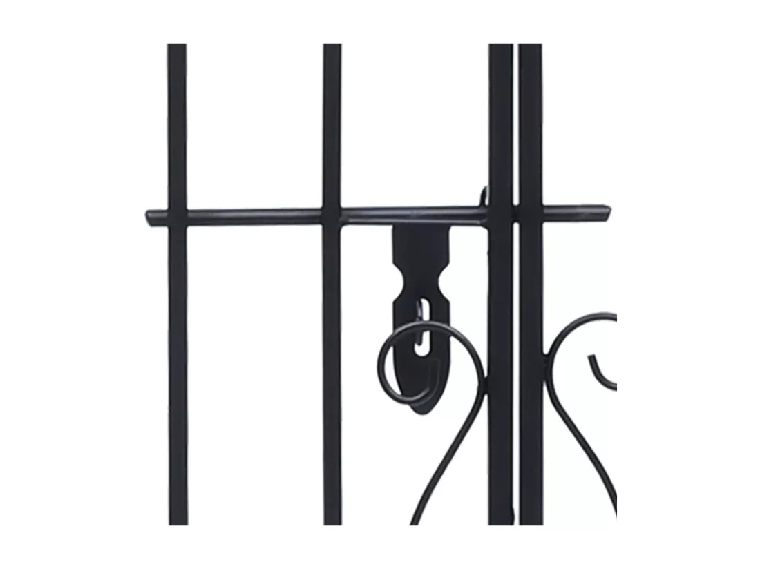 Portillon ornemental de jardin Fer forgé 122x20,5x100 cm