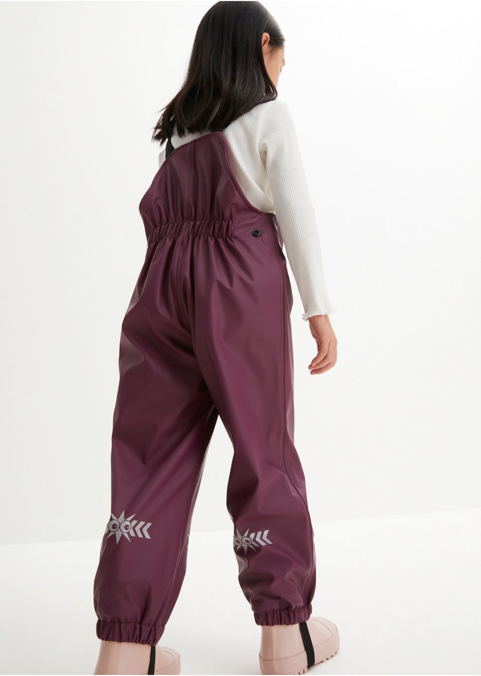 Pantalon de pluie thermo à bretelles fille