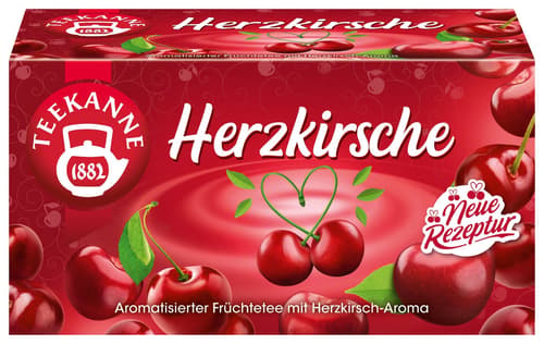Teekanne Herzkirsche