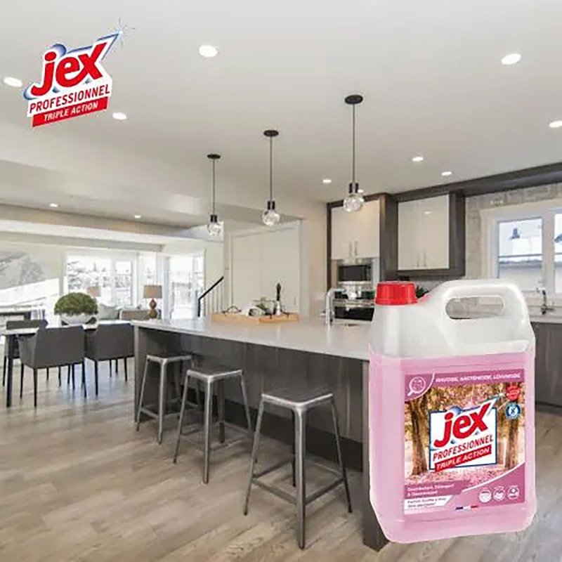 Nettoyant désinfectant Jex professionnel Triple Action Souffle d'Asie - Bidon de 5 L