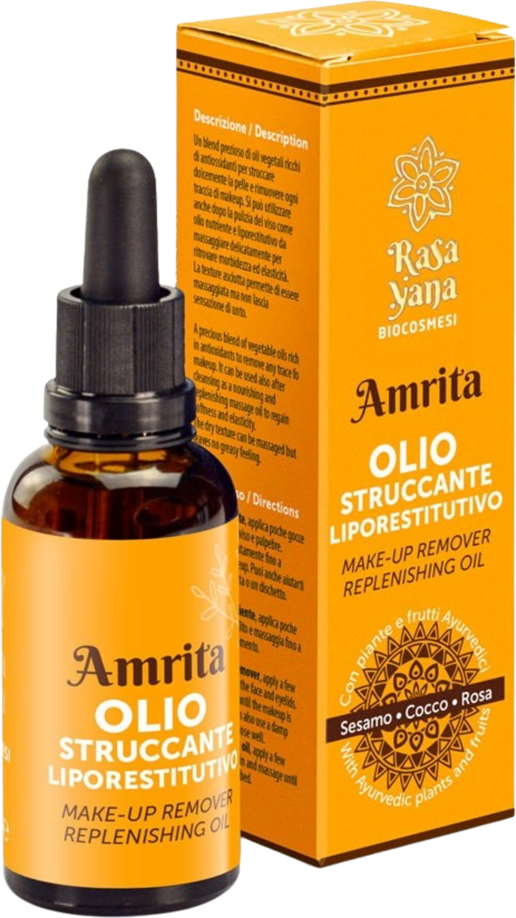 Rasayana  AMRITA Make-up Remover Replenishing Oil, 50 ml