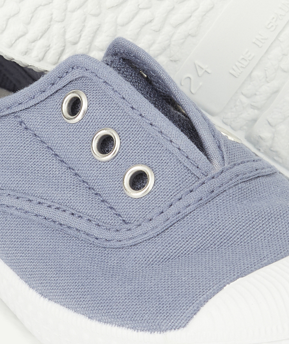 CIENTABASKETS EN TOILE ENFANT BLEUES