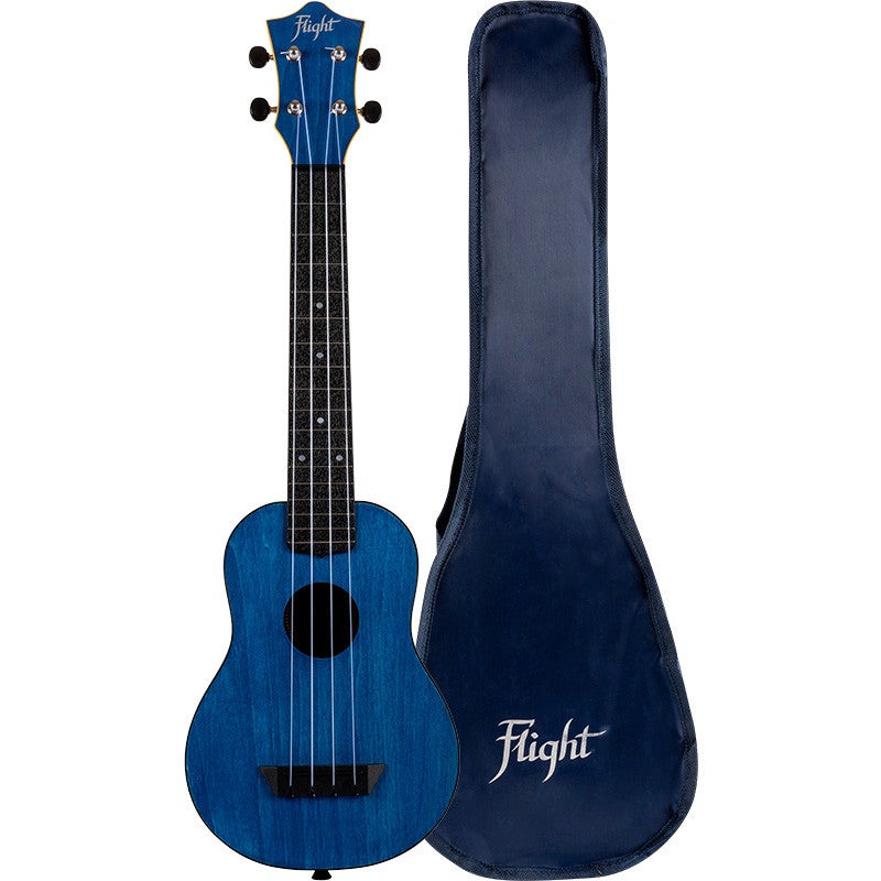Flight Travel Series TUSL35 Dark Blue Concert Scale sopraan ukelele met gigbag