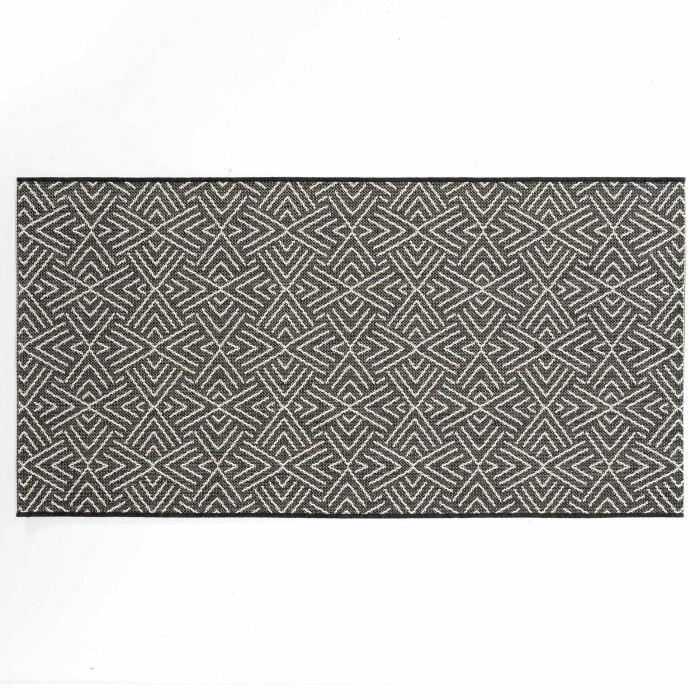 TAPIS RECTANGLE 80X150CM TISSE PLAT AZTEK