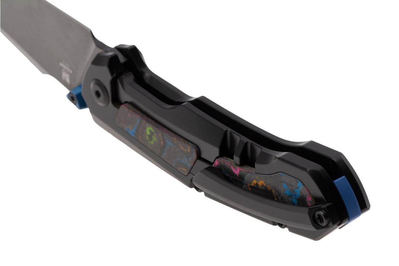 Kizer Feweed KI3694A3 Polished DLC CPM S45VN, Titanium Camo Carbon 80's Inlay, zakmes