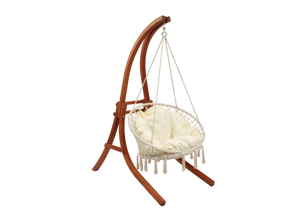 Hamac bois suspendu avec fauteuil 